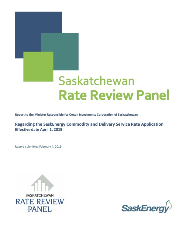 SaskEnergy 2018 Commodity and Deliver Service Review Cover